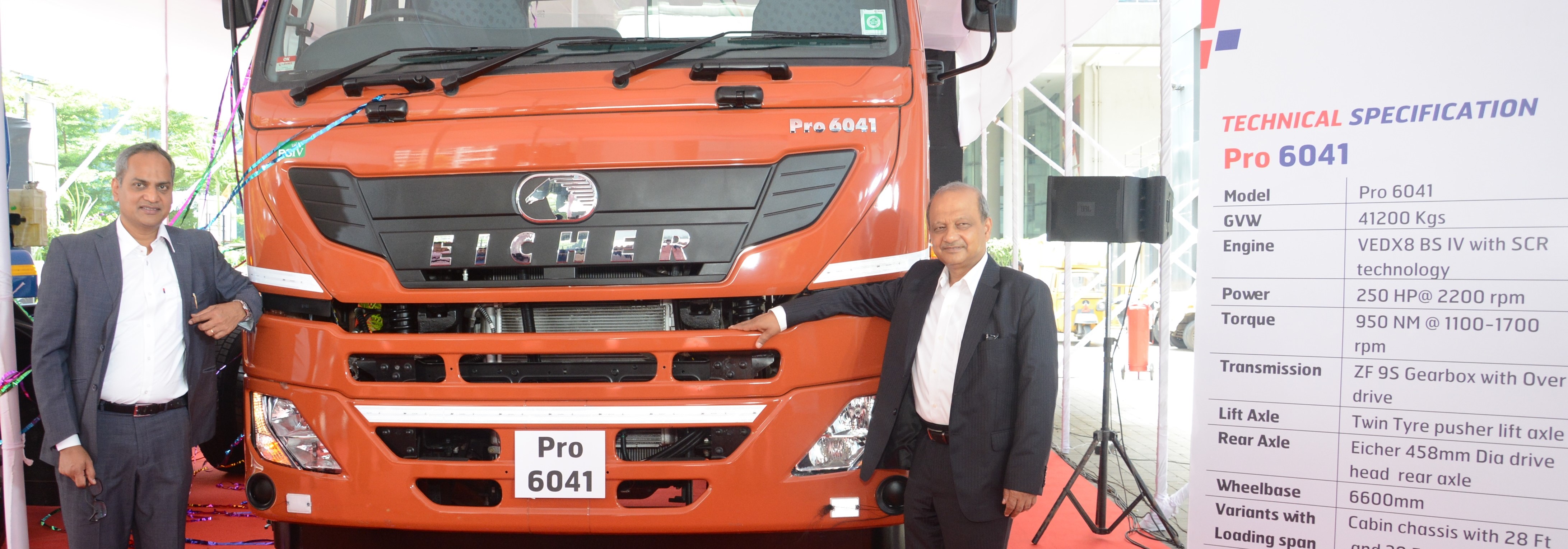 Introducing India\'s first 41.2 ton GVW heavy duty truck, Eicher Pro 6041, June, 2018, Mumbai