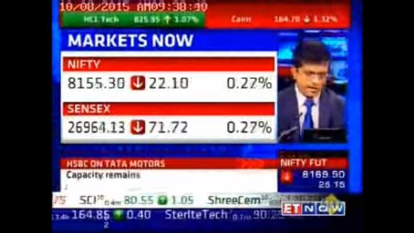 Mr. Vinod Aggarwal, CEO, VE Commercial Vehicles on ET NOW - Oct - 15