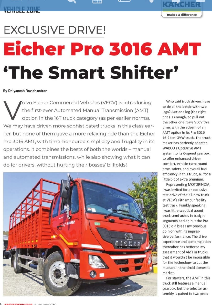 EICHER PRO 3016 AMT \'THE SMART SHIFTER\'