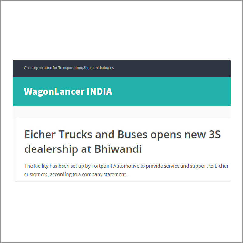 Eicher Trucks and Buses opens new 3S dealership at Bhiwandi