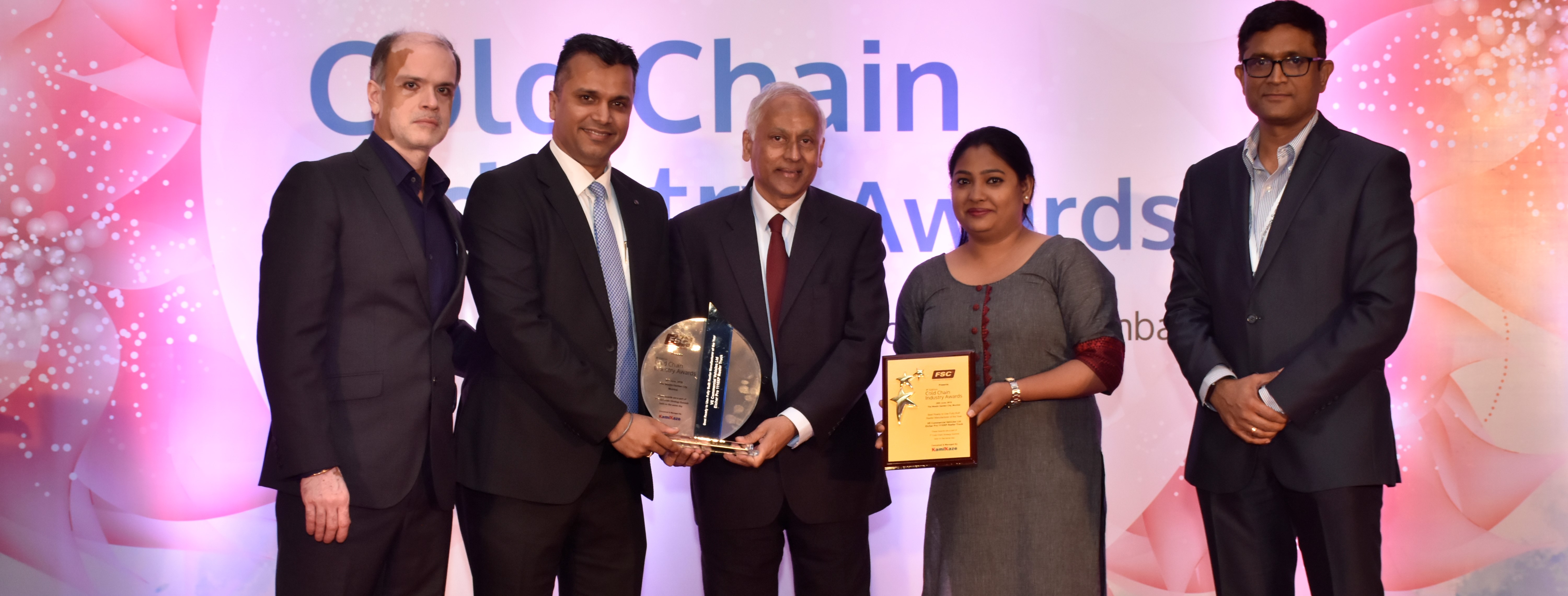 VECV bagged the prizes in two different categories at the 4th edition of the Cold Chain Industry Awards for Eicher Pro 1110XP reefer and Eicher Pro 1049
