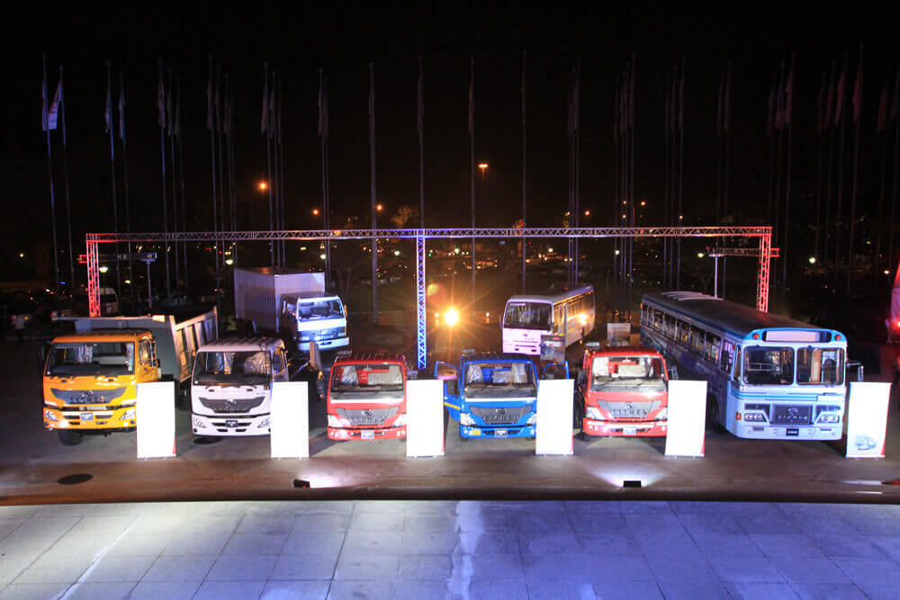 Product Display of Eicher Pro Series launch in Colombo, Sri Lanka